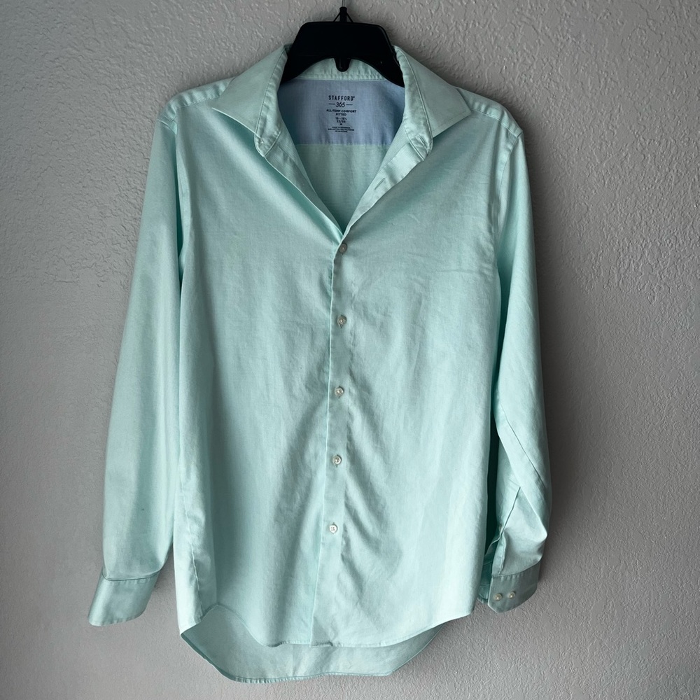 Men’s Teal Button Up Shirt